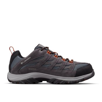 Columbia Crestwood Waterproof, Tenis De Montaña Grises Oscuro Para Hombre | 359270-DYC